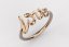 Dámský zlatý prsten Love 756