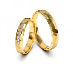 Zlaté snubní prsteny 4320