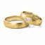 Zlaté snubní prsteny 2284 - Barva zlata: Žluté, Typ kamene: Moissanit