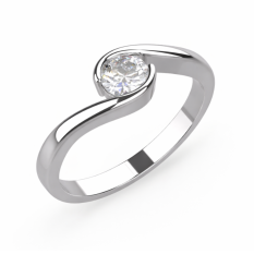 Zlatý zásnubní prsten 052