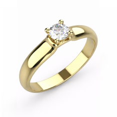 Zlatý zásnubní prsten 377