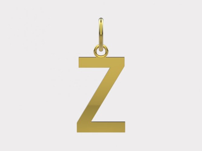 Zlatý přívěsek písmeno Z