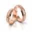 Zlaté snubní prsteny 3068 - Barva zlata: Růžové