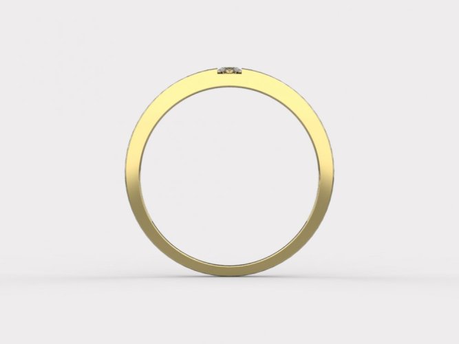 Zlatý zásnubní prsten 054