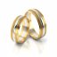 Zlaté snubní prsteny 2146 - Barva zlata: Žluté / Růžové