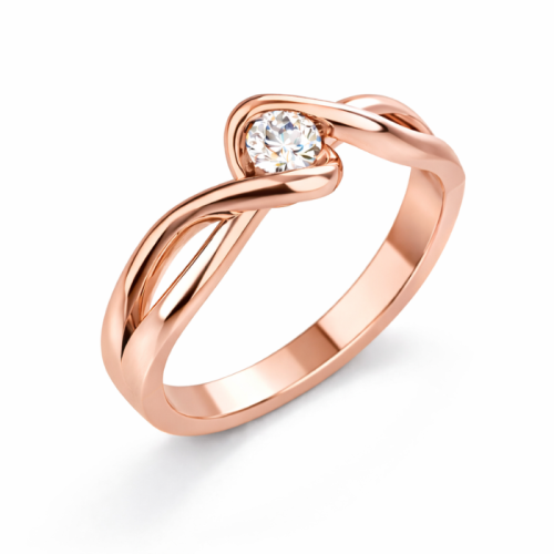 Zlatý zásnubní prsten 356