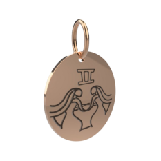 Zlatý přívěsek znamení Blíženci