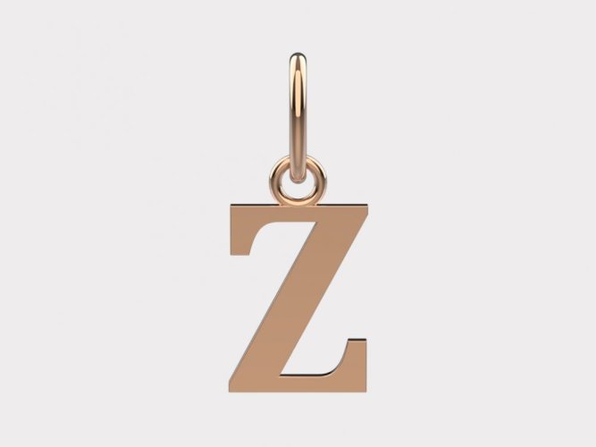 Zlatý přívěsek písmeno Z