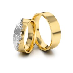 Zlaté snubní prsteny 3329