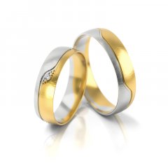 Zlaté snubní prsteny 4301