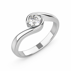 Zlatý zásnubní prsten 236