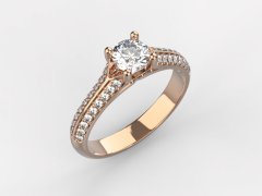 Zlatý zásnubní prsten 310