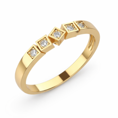 Dámský zlatý prsten 030