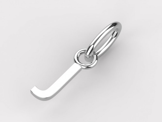 Zlatý přívěsek písmeno J