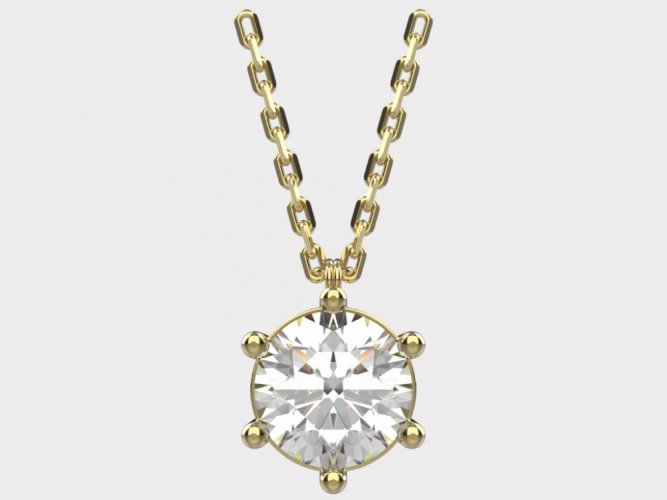 Dámský zlatý náhrdelník 018 - Barva zlata: Růžové, Typ kamene: Zirkon