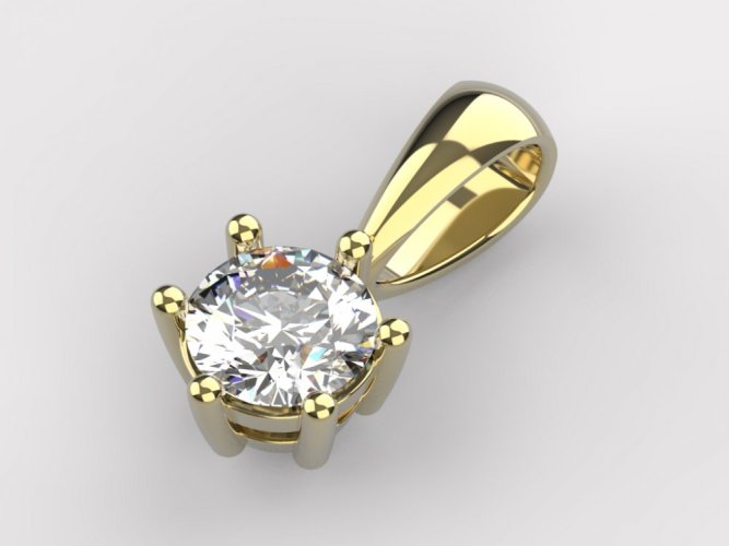 Zlatý přívěsek 018