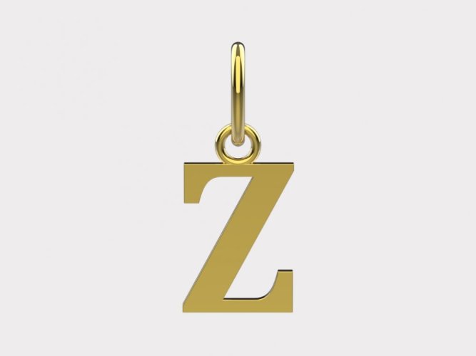 Zlatý přívěsek písmeno Z