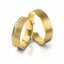 Zlaté snubní prsteny 3215 - Barva zlata: Žluté, Typ kamene: Moissanit