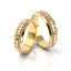 Zlaté snubní prsteny 3068 - Barva zlata: Žluté / Bílé