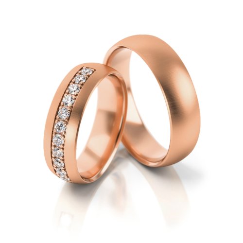 Zlaté snubní prsteny 3071 - Barva zlata: Žluté, Typ kamene: Briliant