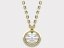 Dámský zlatý náhrdelník 012 - Barva zlata: Růžové, Typ kamene: Zirkon