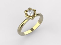 Zlatý zásnubní prsten 365