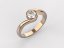Zlatý zásnubní prsten 236