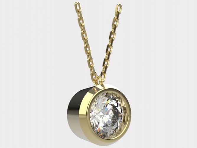Dámský zlatý náhrdelník 012