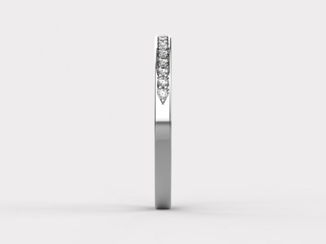 Dámský zlatý prsten 013 - Barva zlata: Růžové, Typ kamene: Briliant