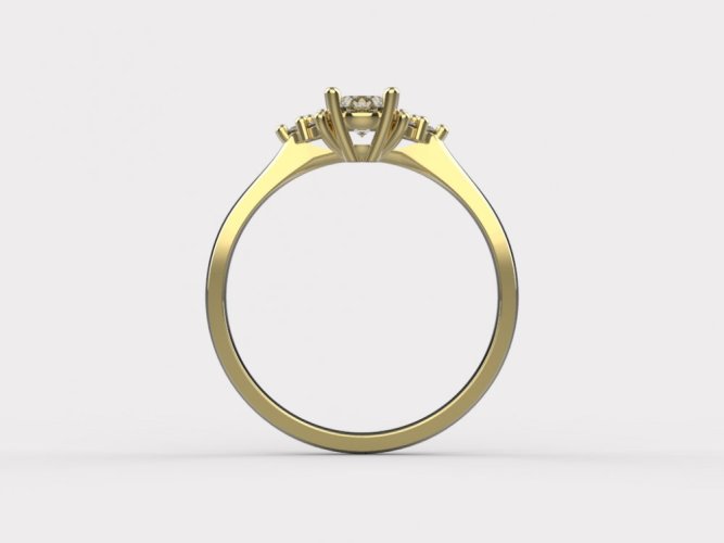 Zlatý zásnubní prsten 367