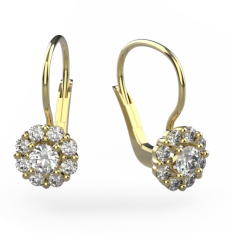 Dámské zlaté náušnice 010