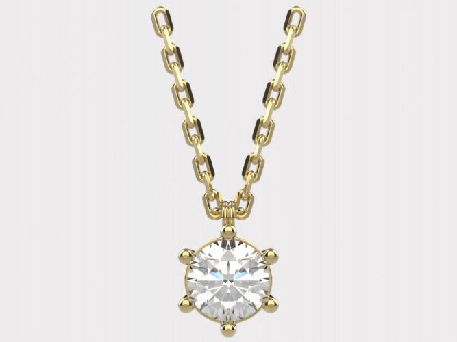 Dámský zlatý náhrdelník 018 - Barva zlata: Bílé, Typ kamene: Zirkon