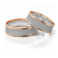 Zlaté snubní prsteny 2098 - Barva zlata: Růžové / Bílé