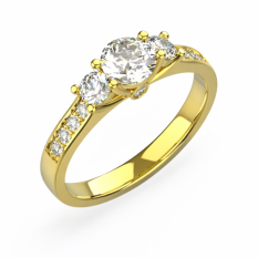 Zlatý zásnubní prsten 312