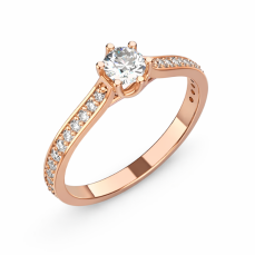 Zlatý zásnubní prsten 037