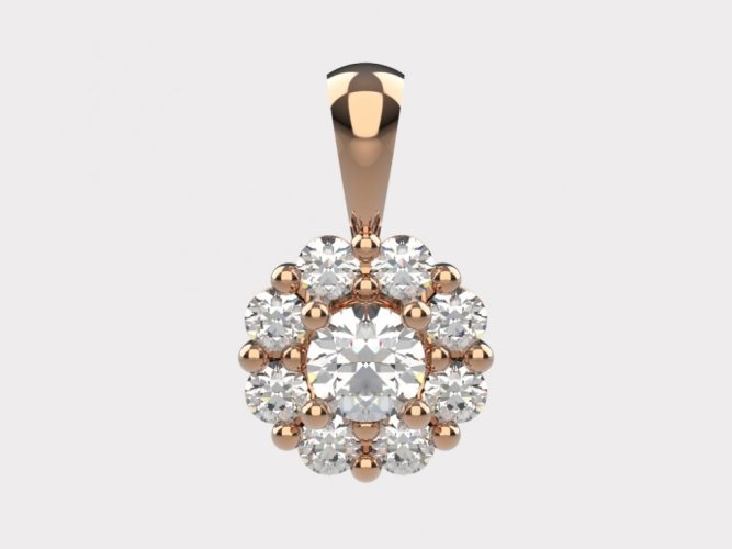 Zlatý přívěsek 010