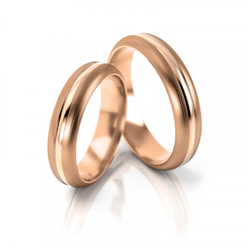 Zlaté snubní prsteny 2168 - Barva zlata: Žluté / Růžové