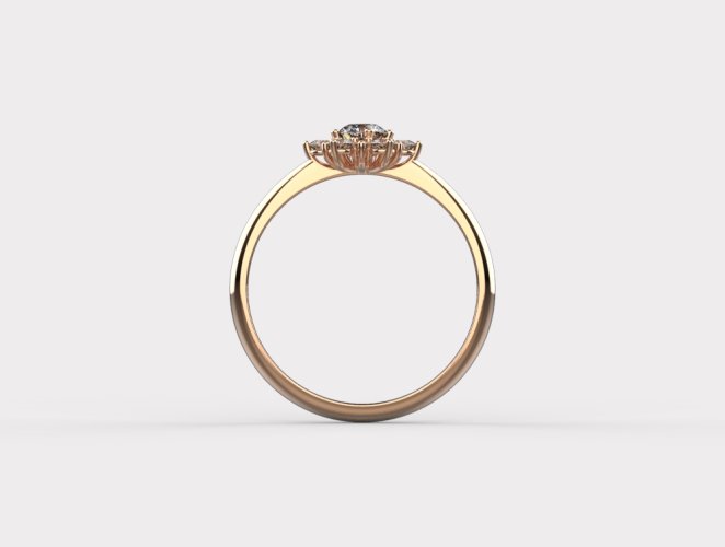 Dámský zlatý prsten 1000