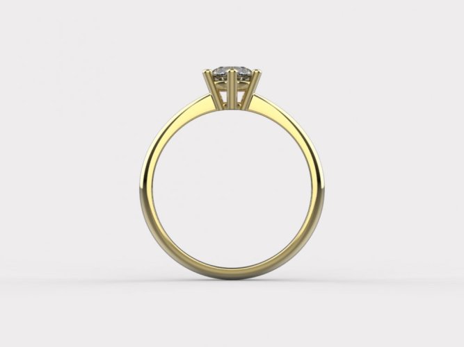 Zlatý zásnubní prsten 263