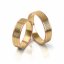 Zlaté snubní prsteny 2186 - Barva zlata: Růžové
