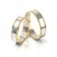 Zlaté snubní prsteny 2074 - Barva zlata: Bílé