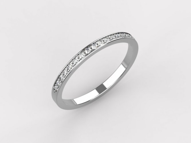 Dámský zlatý prsten 013 - Barva zlata: Růžové, Typ kamene: Briliant