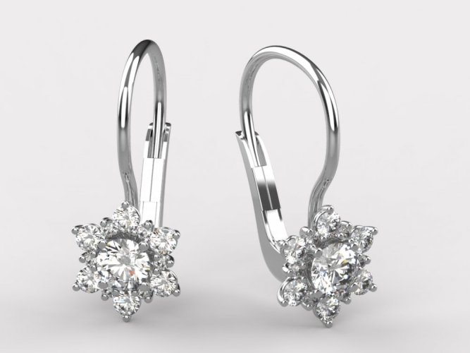 Dámské zlaté náušnice 011