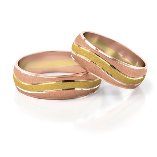 Zlaté snubní prsteny 2115 - Barva zlata: Žluté