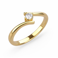 Zlatý zásnubní prsten 519