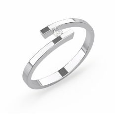 Zlatý zásnubní prsten 156