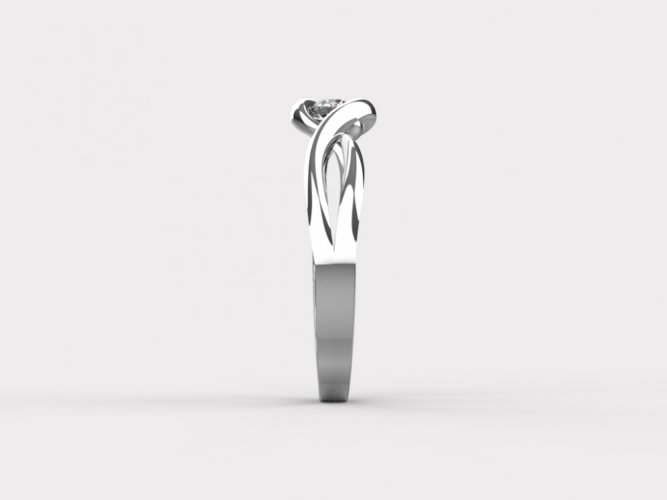 Zlatý zásnubní prsten 356