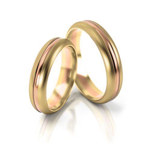 Zlaté snubní prsteny 2168 - Barva zlata: Růžové / Žluté