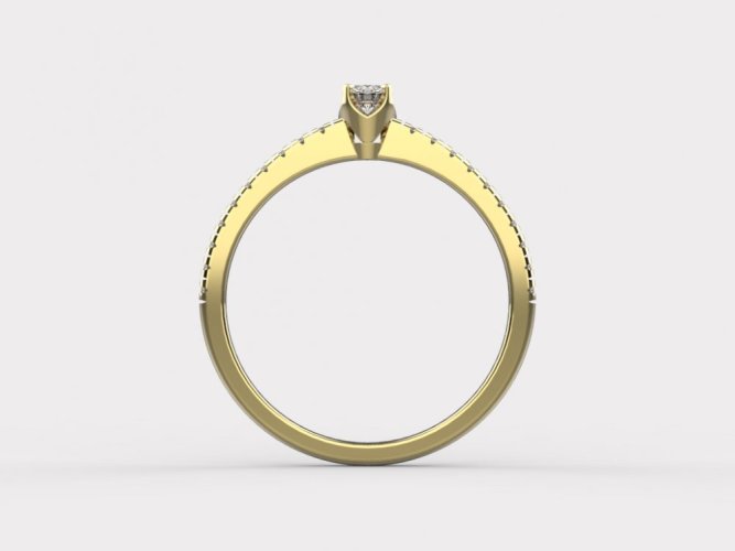 Zlatý zásnubní prsten 680