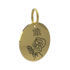 Zlatý přívěsek znamení Panna